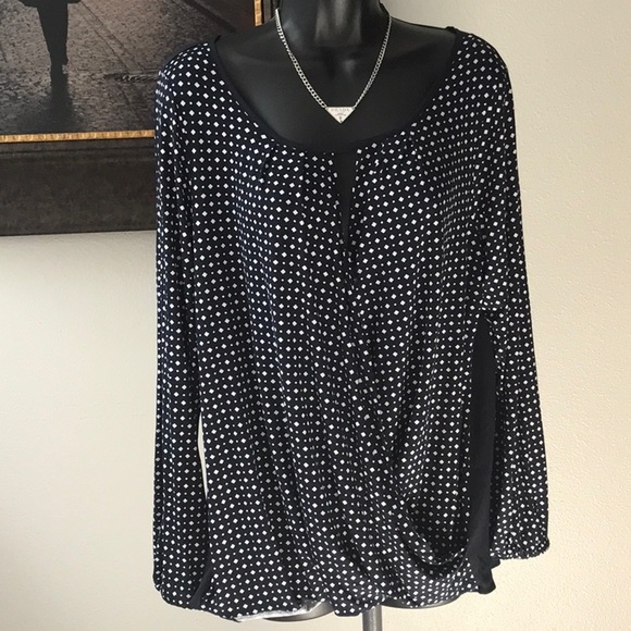 NWT Ann Taylor Wrap Top Sz XLP - Picture 3 of 8